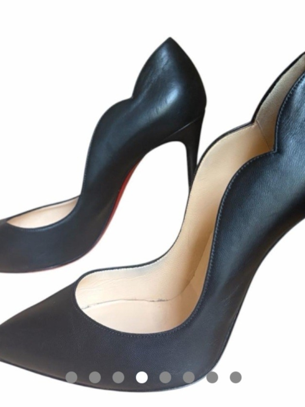 Christian Louboutin Hot Chick 100mm Pump Black & Red Heels EU 39